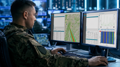 CMS and ColMP for Airborne Spectrum Monitoring Military operator uses CMS and ColMP software for spectrum monitoring, flight planning and measurement control.