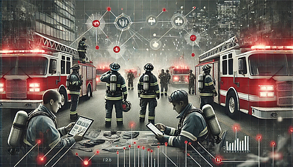 Critical Broadband Communications in Action Emergency teams utilizing broadband communication technology during operations.